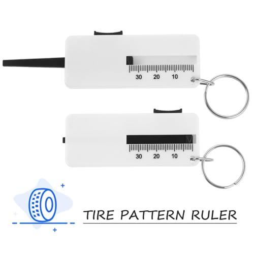 3pcs Tire Tread Depth Gauge Set Abs Material Precise Measurement Tool Easy to Use Automotive Tire Thread Gauge