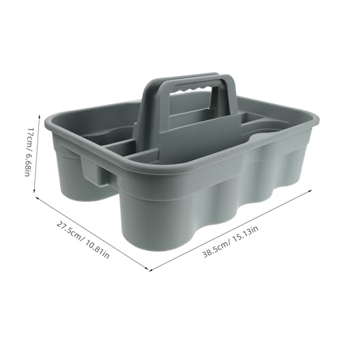 Portable Cleaning Supply Storage Basket Durable Plastic Organizer with Handle for Auto Detailing and Home Use Elegant Design Lightweight and Versatile Tool Tote for Cleaning