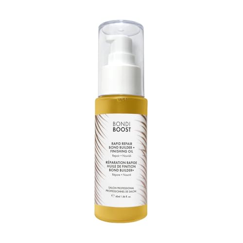 BONDIBOOST Rapid Repair Bond Builder + Finishing Oil [1.86 fl oz], Hair Oil for Damaged Hair, Strengthening & Nourishing Formula for Smoother + Healthier + Shinier Results