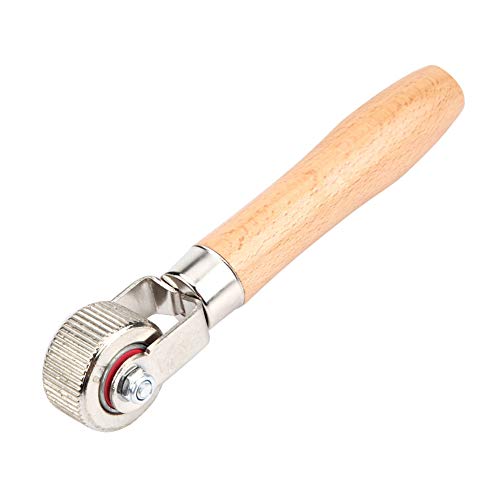 car Wheel Wooden Handle tire Patch Repair Stitcher Bearing Roller Repair Tool Middle (Medium) - size: Medium