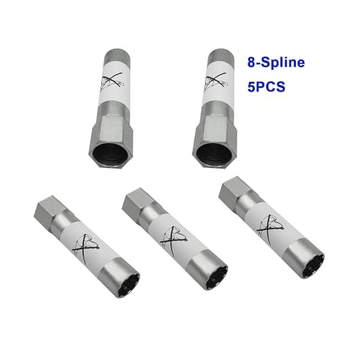 5 Pcs 8-Spline Lug Nut Key Lock Tool 65100 for Cars 13/16'' Hex, Wheel Lock Key Replacement for Spline Lug Nuts - color: 5Pcs