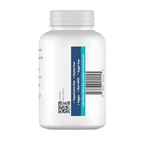 OraCoat XyliGum Dry Mouth Sugar Free Gum, 100 Piece Bottle, Spearmint Chewing Gum with Xylitol for Dry Mouth, Helps Stimulate Saliva, Breath Freshener, Supports Teeth & Gum Health