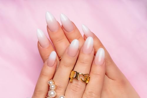 Apres Ombre Gel-X® Box of Nail Tips, 14 Sizes 00-9, Premium Quality (Natural Almond Short, 210 Count)