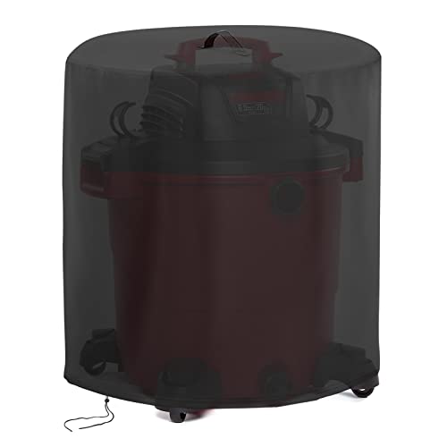 Kingling Cover for Shop Vac for 6 Gallon Shop Wet Dry Vacuums | Wet and Dry Shop Vacuum Cleaners Dust Cover Protection Black - 16''D x 20.8''H - size: 16''D x 20.8''H