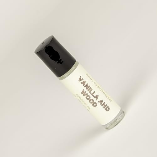 Vanilla And Wood Roll On Perfume Oil - .3 ounces Roll On Bottle | Phthalate Free Fragrance | Perfume For Women | Vegan Perfume