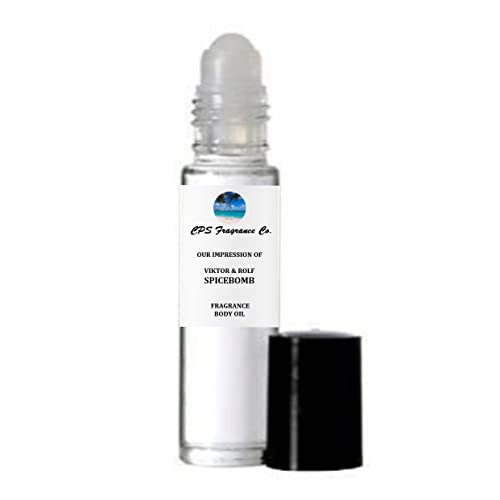 SPICEBOMB For Men Type Hypoallergenic Pure Perfume Body Oil Roll On 1/3oz (10ml) CPS Fragrance Co. Impression made with Pure essential Oils + Organic Fractionated Coconut Oil