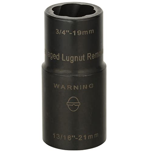 LTI TOOLS Twist Socket Lugnut Removal System, 3 Piece (LT4300), includes twist sockets 400-25 and 4200A and punch 400-7