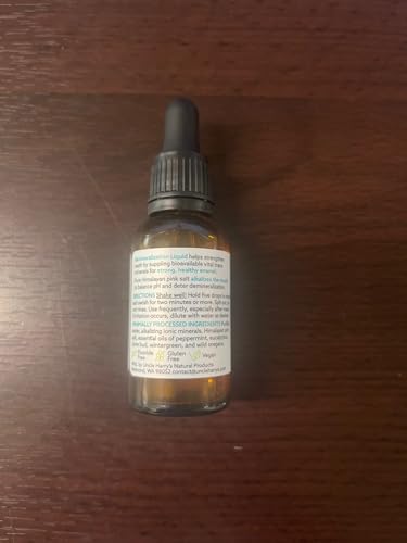 Uncle Harry's Natural & Fluoride-Free Remineralization Liquid for Tooth Enamel - Freshens Breath & Strengthens Teeth (1 oz Glass Dropper)