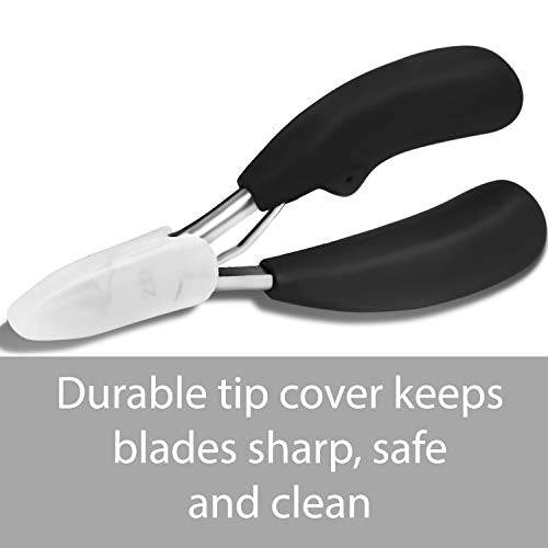 Toenail Clippers for Thick or Ingrown Toenail - Large Handle for Easy Grip + Sharp Stainless Steel - Best Nail Clipper & Pedicure Tool for Seniors - Maintain Healthy Nails with Ease
