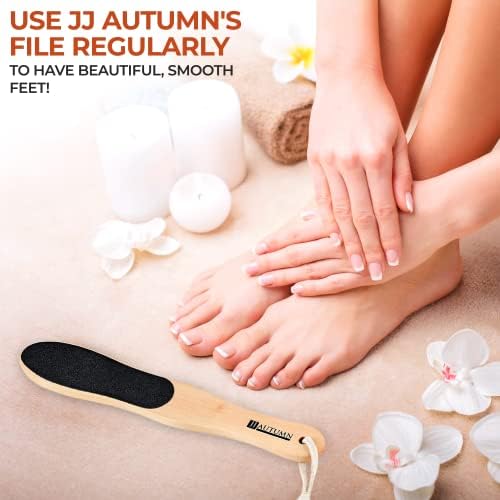 Spa Quality Foot Rasp/Callus Remover Double Sided Wood Professional Foot File Callus Remover for Pedicure and Foot Care - Can Be Used On Both Wet and Dry Feet Achieve Smooth, Silky Feet