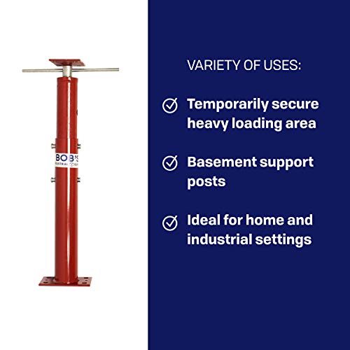 BISupply Basement Floor Jack 19” - 36” Adjustable Support Beam House Jack Post - Floor Lifting Joist Beam Brace for Cellar Ceiling 9700 lbs Max Capacity Screw Pole Jack - 6 Pack - size: 19-36 Inch (6 PACK)