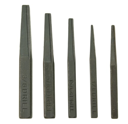 CTA Tools 9030 Fluted Screw Extractor Set, 5-Piece Hand Tool Kit for Broken Studs, Set Screws, Pipes and Fittings