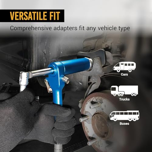 24PCS Pneumatic Brake Caliper Piston Wind Back Compression Spreading Tool Kit for Brake Pad Replacement, Heavy Duty Brake Piston Caliper Compression Tool Set with 22 Adapters Fits Most Vehicles - size: 24PCS Brake Adjusting Tool
