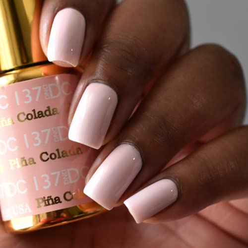 DND Gel Polish Set, Pink Nude Collection, UV/LED GelPolish and Air Dry Nail Lacquer, Matching Chip-Free Polish Duo, 0.5 Fl Oz Each