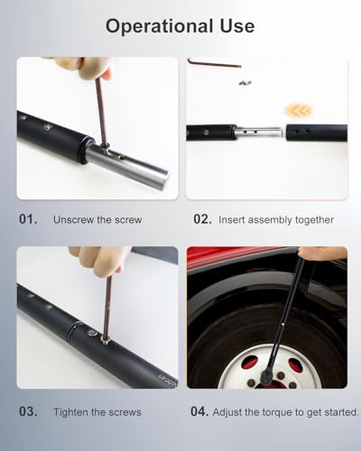 Atsafepro 3/4 Torque Wrench 100-850 Ft-Lb -±3% Accuracy, 47.3" Long Handle, 48-Tooth Reversible Ratchet, Cr-V Steel, Dual Scale,3/4" Drive Click Heavy Duty Torque Wrench for Industrial, Truck, Turbine - style: 3/4" 100-850 FT.LB Torque Wrench