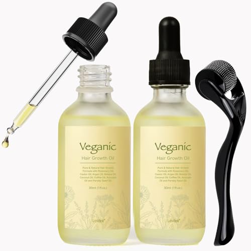 Veganic Natural Hair Growth Oil Kit, Veganic Hair Oil for Hair Growth 2pcs.