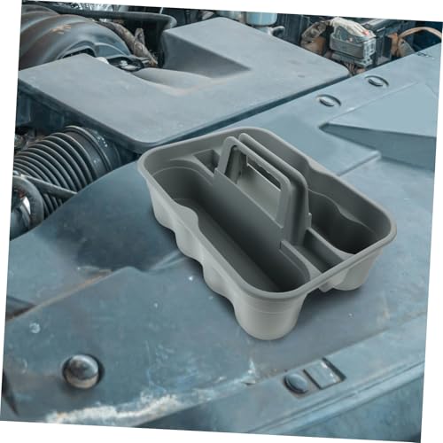 Portable Cleaning Supply Storage Basket Durable Plastic Organizer with Handle for Auto Detailing and Home Use Elegant Design Lightweight and Versatile Tool Tote for Cleaning