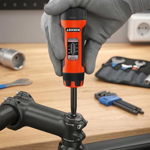 32 PCS 1/4" Drive Long Shank Torque Screwdriver, 2-22 Inch Pound Torque Screwdriver Set with S2 Bits and Socket Adapter for Maintenance, Tools, Bike Repairing and Mounting - size: 2-22inch.L