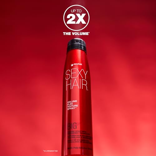 SexyHair Big Volume Flex Texture Spray with Microfiber Technology | Builds Flexible Fullness | Provides Volume Up to 2x