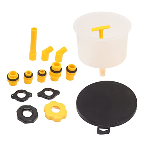 15Pcs Radiator Coolant Filling Funnel Kit, Spill Proof Reinforced Design Cooling System Fill Kit, Automotive Antize Bleeder for Most Vehicles