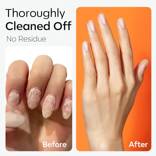 Modelones Nail Polish Remover, Acetone Nail Polish Remover Enriched with Jojoba Oil Gel Polish Remover for Gel Glue Acrylic Dip Powder Remover for Home Salon(8 FL.Oz., Pack of 2)