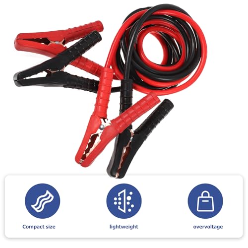 ABOOFAN Heavy Duty Car Emergency Jumper Cables 1000a Thickened Pure Copper Battery Booster Wire with Full Cover Clamps 2.8m for Suv and Compact Vehicle Roadside Power Supply