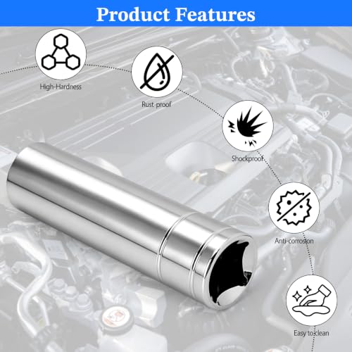 2 Pcs 1/2" Drive 15mm Deep Impact Socket | Anti-Rounding 12 Point Design, Square Chamfered Opening, Easy Removal of Axle Nut - color: Deep, size: 15mm