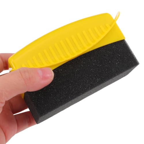 ULTECHNOVO Car Cleaning Brush and Tire Shine Applicator Set 2pcs with Storage Stand, Automotive Interior Dusting Brush and Foam Sponge for Tire and Wheel Detailing, Reusable Car Care Tool