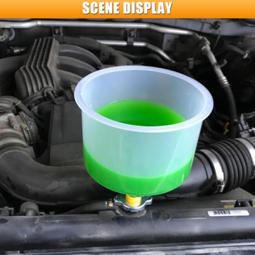 No-Spill Coolant Funnel Kit with Coolants Tester, Spill-Proof Coolant Filling Funnel Radiator Flush Kit with Adapters, Universal Radiator Bleeder Funnels Fill Kit for Most Cars (15PCS&Tester) - color: 15PCS&Tester