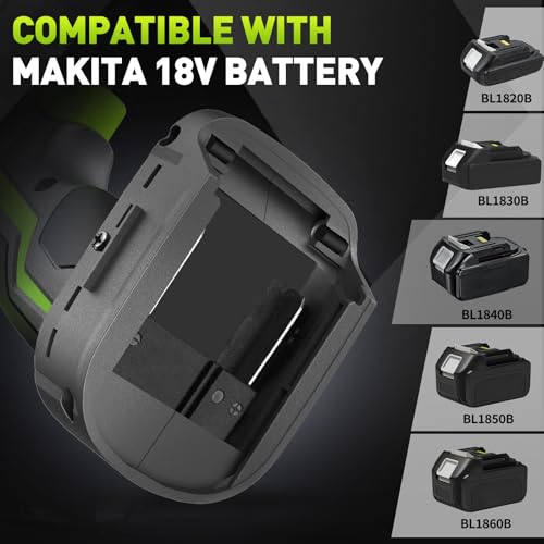 1/2 Brushless Cordless Impact Wrench Kit, Max 850Nm (630ft-Lbs) Lightweight Electric Impact Gun with Variable Speed, 1 Pack 20V 4Ah Battery, 4 Sockets for Home & DIY Project - style: 850N.m with 1 Battery