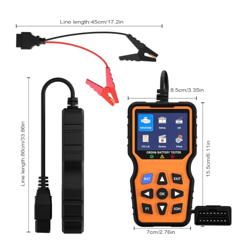 RDOVBIM OBD2 Car Diagnostic Tool for Hyundai Tucson Check Engine Fault Code Reader Bluetooth 5.1 Scanner, Full System ABS SRS TPMS Detector, Works with iOS & Android Devices
