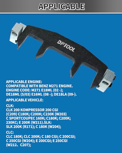 DPTOOL Camshaft Alignment Engine Timing Tool Fit Benz M271 C230 271 203 | Chain Fixture Tool Kit - size: M271 Timing 5pc