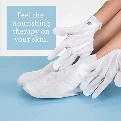 Epielle Hydrating Foot Masks 6 Pairs, Deep Moisturizing Socks for Dry Feet & Cracked Heels, Relieve and Soften with Shea Butter & Jojoba Oil, Korean Skin Care, Spa Set, Self Care Gifts for Women