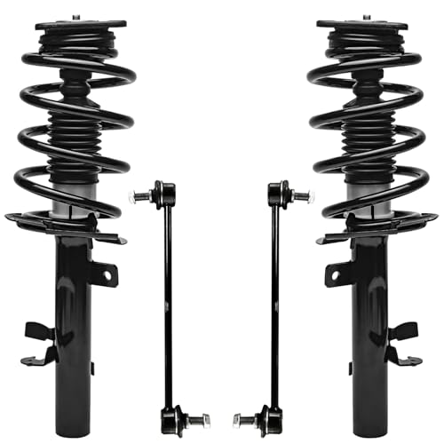 Detroit Axle - Front 4pc Struts Sway Bars for 14-19 Ford Escape | Struts & Coil Spring Sway Bars 2014 2015 2016 2017 2018 2019 Replacement Suspension Kit - size: 4QS47041/ sway kit