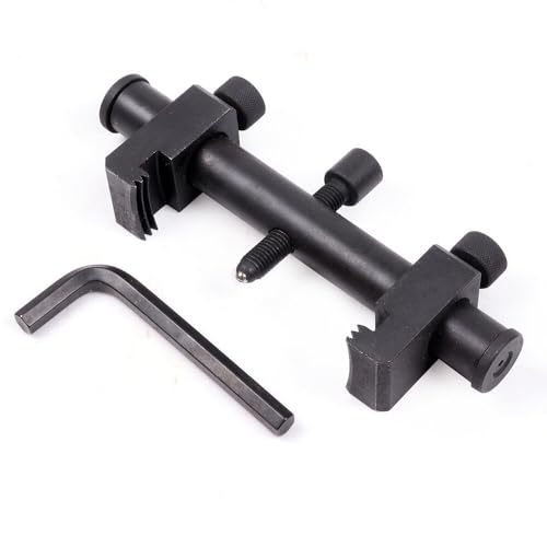 Ribbed Drive Pulley Puller Universal Carbon Steel Crankshaft | Remover Tool with Hex Allen Key Adjustable Auto Repair Tool for Air Conditioning Units Water Pumps