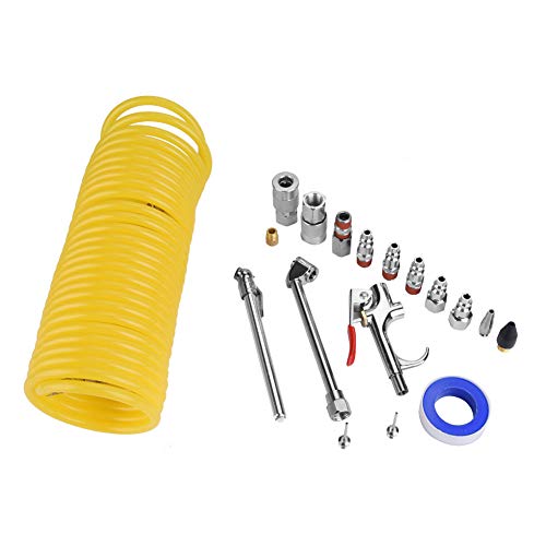 20Pcs Compressor Fittings Kit, Easy, Purpose Pneumatic Tools, for Automotive Repairing, Maintenance,