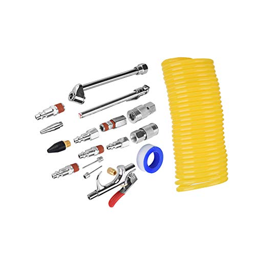 20Pcs Compressor Fittings Kit, Easy, Purpose Pneumatic Tools, for Automotive Repairing, Maintenance,