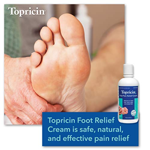 Topricin Foot Pain Relief Cream (8 oz) (2 Pack)