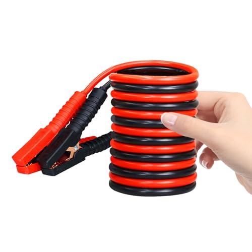 Ciieeo Heavy Duty 1000a Pure Copper Car Jumper Cables with Fully Covered Clamps 3.8m Booster Wire for Emergency Vehicle Battery Power Supply