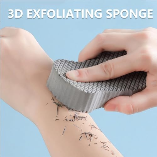 2025 New Berosely Radiant Skin Sponge, Berosely Radiant Skin Sponge Large, Radiant Skin Exfoliating Bath Sponge, Reusable, Suitable for Bathroom Bathing (White*1pcs)