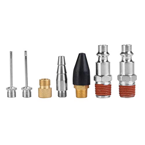 Air Compressor Fittings Kit 20Pcs Set Purpose Pneumatic Tools with Easy for Automotive Repairing and Maintenance