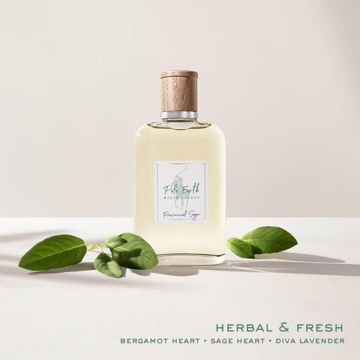 Ralph Lauren - Polo Earth - Provencial Sage - Eau de Toilette - Citrus & Woody - With Notes of Bergamot, Sage, and Lavender