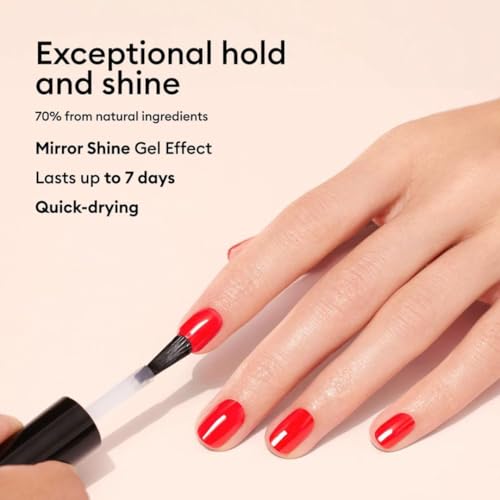 Manucurist - Green Sunshine Nail Polish Top Coat - Vegan Top Coat - 12-Free - Plant-Based Ingredients (69%) - Made in France - 0.5 fl oz