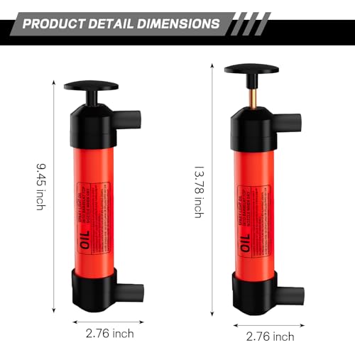 Multi-Use Siphon Fuel Transfer Pump, Fluid Extractor Siphon Transfer Pump Kit for Gasoline Liquid Oil Air and Automotive, Efficient Siphon Fluid Exchange Transfer Pump