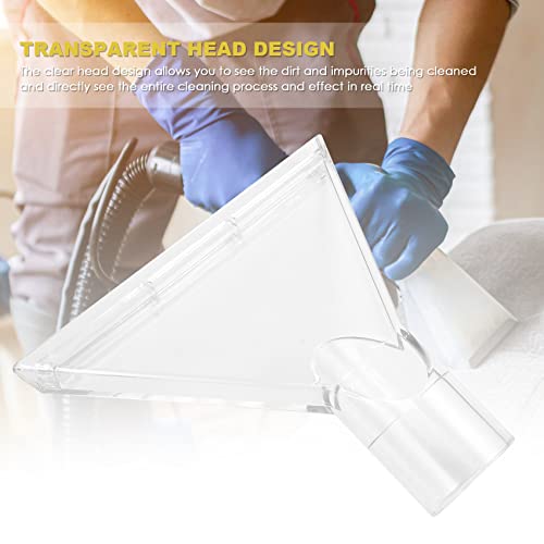 Extractor Tool Large Clear Head for Upholstery & Carpet Cleaning, Car Detailing Vacuum Wand for Portable Extractors A, 19cm - size: 19cm