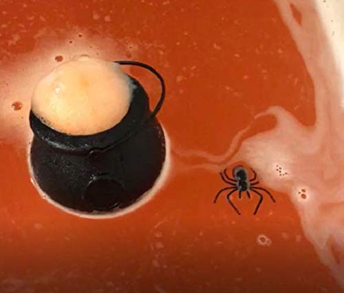 Halloween Bath Bombs Gift Set Witches Brew Cauldrons Fizzy and Bubble 7 oz/each Bath Bombs with Surprise Scary Toys Inside For Kids! Halloween Gift!