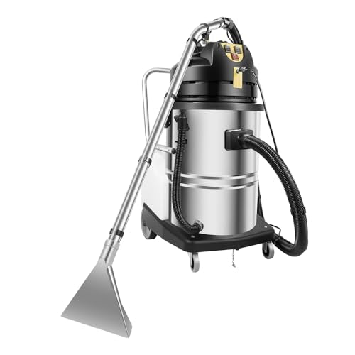 60L/15.85Gal Commercial Carpet Cleaner Machine, 110V 2110W Heavy Duty Extractor Vacuum Washing Machine Portable Carpet Sofa Curtain Cleaner Vacuum Cleane for Car Detailing, Hard Floor (Two Packages) - size: 60L/15.85Gal