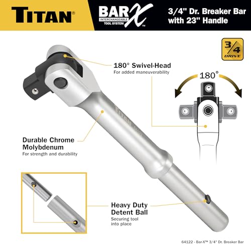 Titan Bar-X 64185 3/4-Inch Drive 30-Inch Breaker Bar