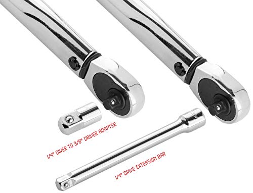 EPAuto 1/4-Inch Drive Click Torque Wrench, 20-200 In.-lb./ 2.26~22.6 Nm | 1/4-Inch (20-200 in.-lb. / 2.26 ~ 22.6 Nm) - size: 1/4 Inch Drive (20-200 in.-lb.)