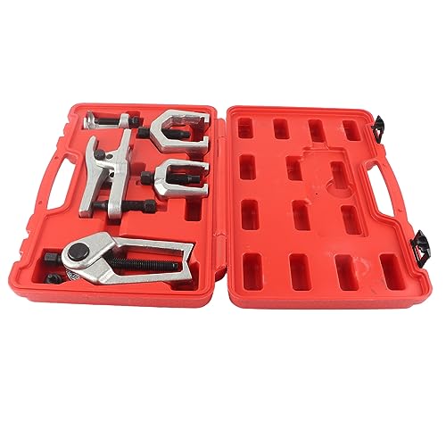 5pcs Front End Suspension Ball Joint Tie Rod Separator Puller Set, Automotive Repair Tool Kit with C - Shape and L - Shape Pullers, For Car Steering and Control Arm